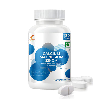 Calcium Magnesium Zinc+ | Bone, Immunity & Joint Support 120 Tabs - Umanac Plus