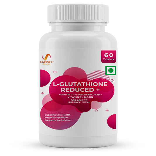 Umanac Plus Reduced L-Glutathione 500 mg with Hyaluronic Acid, 60 Tablets