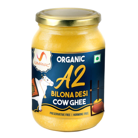 UMANAC Premium Organic A2 Bilona Desi Cow Ghee - 500ml