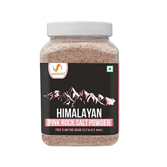 UMANAC Himalayan Pink Rock Salt Powder | Hand Mined | Naturally Occurring Minerals 1.25 kg